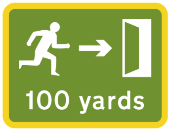 Emergency-exit-ahead