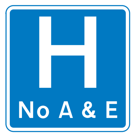 Hospital-information-sign