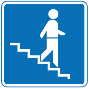 Stepped-entrance-to-a-subway