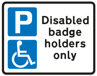 Parking-for-disabled-badge-holders-only
