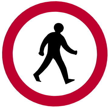 No-pedestrians