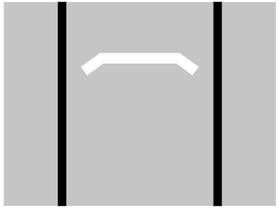 Stop-line-for-trams-only