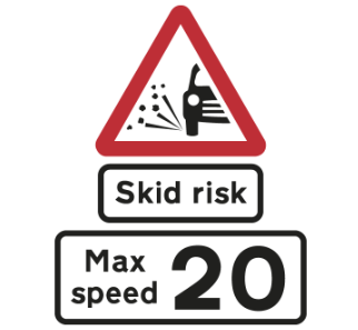 Slippery-road-maximum-20-mph-advised