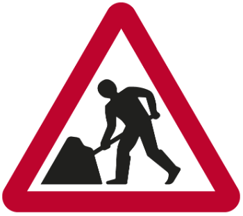 road-works-or-an-obstruction-in-the-carriageway-ahead