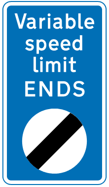 Speed Limit Signs Practice Test: Theory Test UK 5 End-of-variable-speed-limit