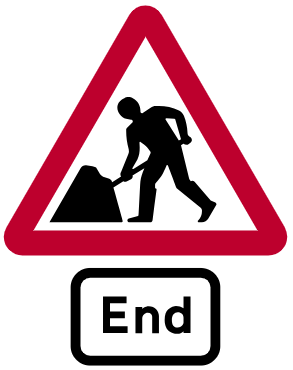 Speed Limit Traffic Signs (PDF Free Download) - UK Driving Theory Test 8 End of road works and any temporary speed limit through those works