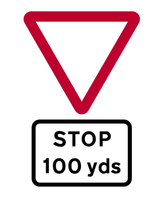Stop-ahead-in-100-yards